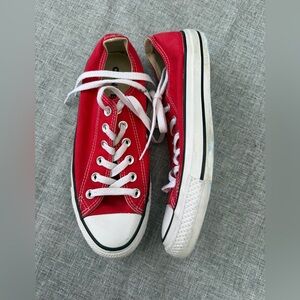 Classic Red Canvas Sneakers